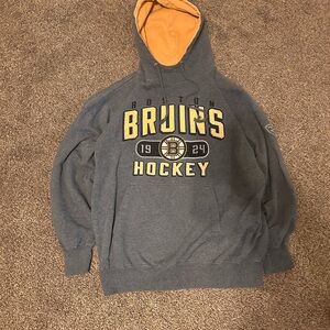 Boston Bruins Gray and Gold Hoodie